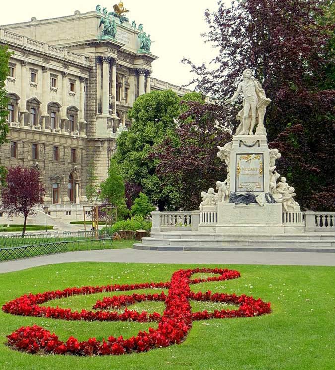 Вена.Памятник Моцарту