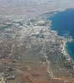 Ларнака Кипр вид с самолета