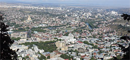 Вид на Тбилиси.