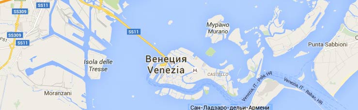 Карта Венеции