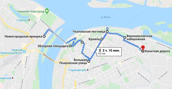 Нижний Новгород карта