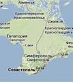 Рельефная карта Крыма