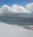 Вид Сингапура с окна самолета.