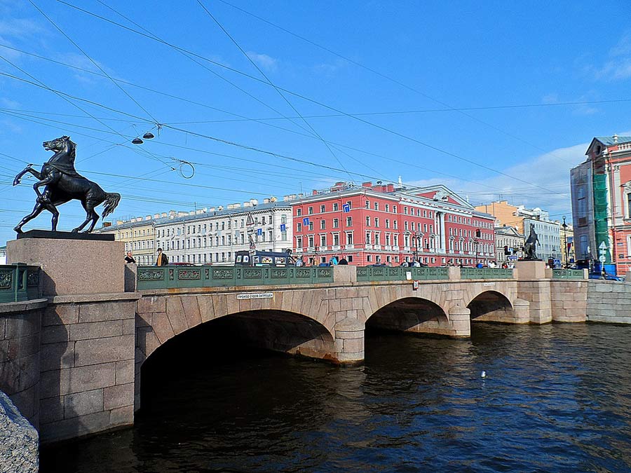 Поцелуев мост в санкт петербурге где находится фото